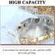 Andiker Automatic Hamster Feeder, 300ml Transparent Acrylic Automatic Feeder for Hamsters, Hedgehogs, Squirrels, Guinea Pigs and Birds (300ml)
