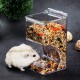 Andiker Automatic Hamster Feeder, 300ml Transparent Acrylic Automatic Feeder for Hamsters, Hedgehogs, Squirrels, Guinea Pigs and Birds (300ml)
