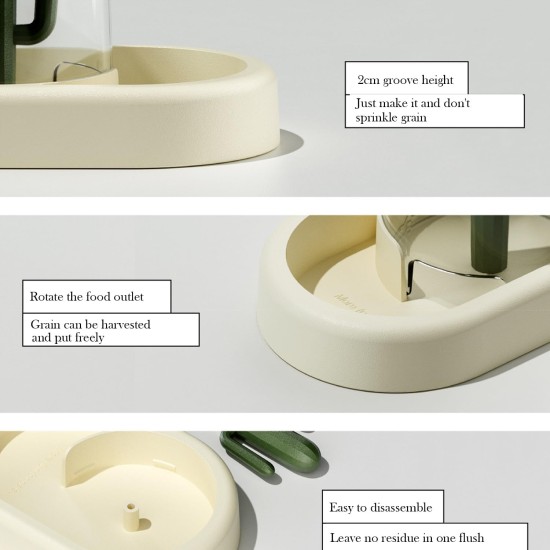 Automatic Feeder Hamster, Small Animal Feeder, Hamster Accessories, Hamster Bowl, for Hamsters, Birds, Pigeons, Parrots, Mini Hedgehogs (Yellow) Automatic Feeder Hamster, Small Animal Feeder, Hamster Accessories, Hamster Bowl, for Hamsters, Birds, Pigeons, Parrots, Mini Hedgehogs (Yellow)