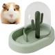 Automatic Feeder Hamster, Small Animal Feeder, Hamster Accessories, Hamster Bowl, for Hamsters, Birds, Pigeons, Parrots, Mini Hedgehogs (Yellow)