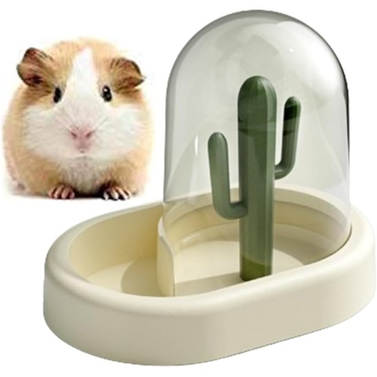 Automatic Feeder Hamster, Small Animal Feeder, Hamster Accessories, Hamster Bowl, for Hamsters, Birds, Pigeons, Parrots, Mini Hedgehogs (Yellow)