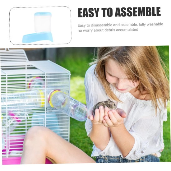 Automatic Feeder for Hamsters, Hedgehog Feeder, Large Hamster Cage, Guinea Pig Cage Feeder with Twist Protection, Automatic Feeder for Pets, Feeding Small Pet Automatic Feeder for Hamsters, Hedgehog Feeder, Large Hamster Cage, Guinea Pig Cage Feeder with Twist Protection, Automatic Feeder for Pets, Feeding Small Pet