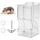 Automatic Feeding Station Guinea Pigs Large Capacity Automatic Feeder Transparent Hamster Feeder Drinking Container Hamster for Hamsters, Birds, Pigeons, Parrots, Mini Hedgehogs Automatic Feeding Station Guinea Pigs Large Capacity Automatic Feeder Transparent Hamster Feeder Drinking Container Hamster for Hamsters, Birds, Pigeons, Parrots, Mini Hedgehogs
