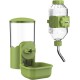 Automatic Food Water Dispenser for Pets, Hanging Water Bottles Feeder for Cages, Feeding Station for Puppies, Kittens, Rabbits, Guinea Pigs, Chinchillas, Ferrets, Hedgehogs (Green) Automatic Food Water Dispenser for Pets, Hanging Water Bottles Feeder for Cages, Feeding Station for Puppies, Kittens, Rabbits, Guinea Pigs, Chinchillas, Ferrets, Hedgehogs (Green)