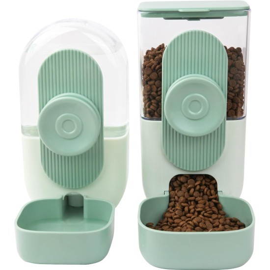 Automatic Food and Water Dispenser for Pets, Hanging Feeder, Automatic Feeder for Small Pets - Rabbits, Ferrets, Cats, Dogs, Birds (Green) Automatic Food and Water Dispenser for Pets, Hanging Feeder, Automatic Feeder for Small Pets - Rabbits, Ferrets, Cats, Dogs, Birds (Green)