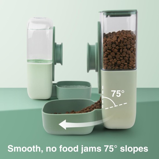 Automatic Food and Water Dispenser for Pets, Hanging Feeder, Automatic Feeder for Small Pets - Rabbits, Ferrets, Cats, Dogs, Birds (Green) Automatic Food and Water Dispenser for Pets, Hanging Feeder, Automatic Feeder for Small Pets - Rabbits, Ferrets, Cats, Dogs, Birds (Green)