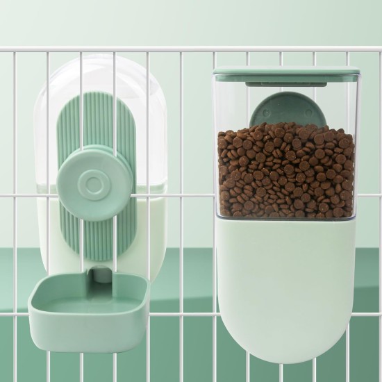 Automatic Food and Water Dispenser for Pets, Hanging Feeder, Automatic Feeder for Small Pets - Rabbits, Ferrets, Cats, Dogs, Birds (Green) Automatic Food and Water Dispenser for Pets, Hanging Feeder, Automatic Feeder for Small Pets - Rabbits, Ferrets, Cats, Dogs, Birds (Green)