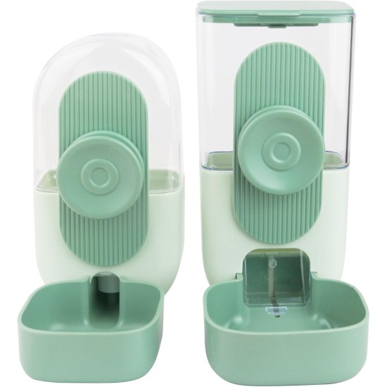 Automatic Food and Water Dispenser for Pets, Hanging Feeder, Automatic Feeder for Small Pets - Rabbits, Ferrets, Cats, Dogs, Birds (Green) Automatic Food and Water Dispenser for Pets, Hanging Feeder, Automatic Feeder for Small Pets - Rabbits, Ferrets, Cats, Dogs, Birds (Green)