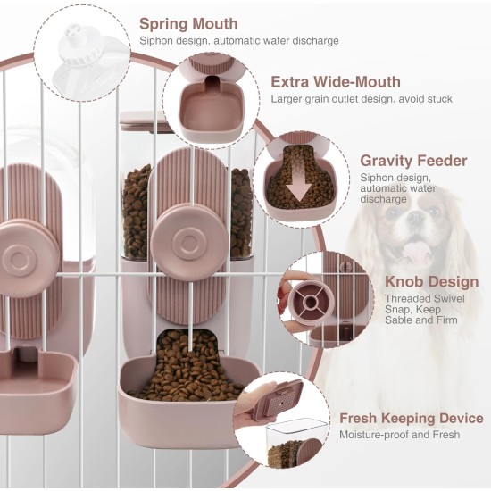 Automatic Food and Water Dispenser for Pets, Hanging Feeder, Automatic Feeder for Small Pets - Rabbits, Ferrets, Cats, Dogs, Birds (Green) Automatic Food and Water Dispenser for Pets, Hanging Feeder, Automatic Feeder for Small Pets - Rabbits, Ferrets, Cats, Dogs, Birds (Green)
