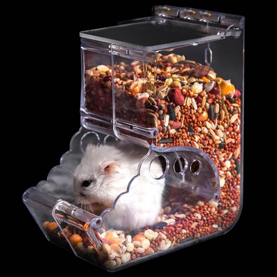 Automatic Hamster Feeder, Acrylic Hamster Feeder, Transparent Acrylic, Hamster Feeder, for Hamsters, Guinea Pigs, Mini Hedgehogs and Other Small Animals Automatic Hamster Feeder, Acrylic Hamster Feeder, Transparent Acrylic, Hamster Feeder, for Hamsters, Guinea Pigs, Mini Hedgehogs and Other Small Animals