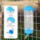 Automatische Kaninchenfutterautomaten für Käfig 2 in 1 Heufutterautomat mit Wasserflasche 5L Kaninchenfutterautomat Edelstahl Kaninchenfutterspender für Meerschweinchen Chinchilla Kaninchen andere Kle
