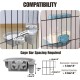Automatischer Futter Wasserspender, Hängend für Käfige, Geeignet für Welpen, Kätzchen, Kaninchen, Meerschweinchen, Chinchillas, Igel, Frettchen (Grau)