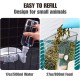 Automatischer Futter Wasserspender, Hängend für Käfige, Geeignet für Welpen, Kätzchen, Kaninchen, Meerschweinchen, Chinchillas, Igel, Frettchen (Grau)