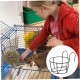 BESPORTBLE Rabbit Hay Feeder Metal Hanging Practical Hay Rack for Small Animals such as Guinea Pigs and Rabbits Space-Saving Prevents Waste and Keeps Hay Dry