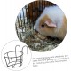 BESPORTBLE Rabbit Hay Feeder Metal Hanging Practical Hay Rack for Small Animals such as Guinea Pigs and Rabbits Space-Saving Prevents Waste and Keeps Hay Dry