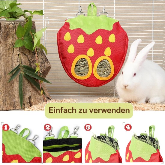 Bunny Feeder for Cage Accessories Rabbit Hay Feeding Bag, JanYoo Guinea Pig Hay Bag Hay Bag All Saints Day (Pumpkin) Bunny Feeder for Cage Accessories Rabbit Hay Feeding Bag, JanYoo Guinea Pig Hay Bag Hay Bag All Saints Day (Pumpkin)