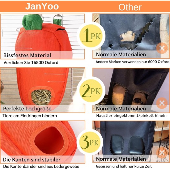 Bunny Feeder for Cage Accessories Rabbit Hay Feeding Bag, JanYoo Guinea Pig Hay Bag Hay Bag All Saints Day (Pumpkin) Bunny Feeder for Cage Accessories Rabbit Hay Feeding Bag, JanYoo Guinea Pig Hay Bag Hay Bag All Saints Day (Pumpkin)
