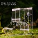 Deosdum Automatic Hamster Feeder, Transparent Acrylic Small Animal Feeder with Large Capacity for Guinea Pigs, Birds, Rabbits, Birds Deosdum Automatic Hamster Feeder, Transparent Acrylic Small Animal Feeder with Large Capacity for Guinea Pigs, Birds, Rabbits, Birds