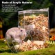 Deosdum Automatic Hamster Feeder, Transparent Acrylic Small Animal Feeder with Large Capacity for Guinea Pigs, Birds, Rabbits, Birds Deosdum Automatic Hamster Feeder, Transparent Acrylic Small Animal Feeder with Large Capacity for Guinea Pigs, Birds, Rabbits, Birds