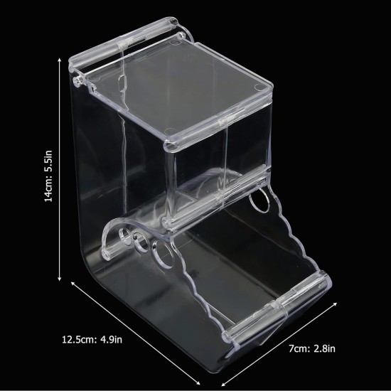 Deosdum Automatic Hamster Feeder, Transparent Acrylic Small Animal Feeder with Large Capacity for Guinea Pigs, Birds, Rabbits, Birds Deosdum Automatic Hamster Feeder, Transparent Acrylic Small Animal Feeder with Large Capacity for Guinea Pigs, Birds, Rabbits, Birds