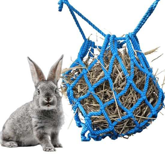 GGUFAY Kaninchen Heutasche, Meerschweinchen Futterstation, Futterspender Kleintiere, Hängender Heutasche, Kleintiere Heutasche, Futtersack für Hase Chinchilla Hamster Kleine Tiere