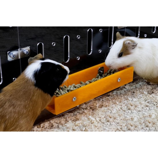 GuineaLoft™ Feeder Yellow - Farewell Traditional Bowls! Ultimate Feeder for Small Pets such as Guinea Pigs, Designed & Made by Experienced Owners GuineaLoft™ Feeder Yellow - Farewell Traditional Bowls! Ultimate Feeder for Small Pets such as Guinea Pigs, Designed & Made by Experienced Owners