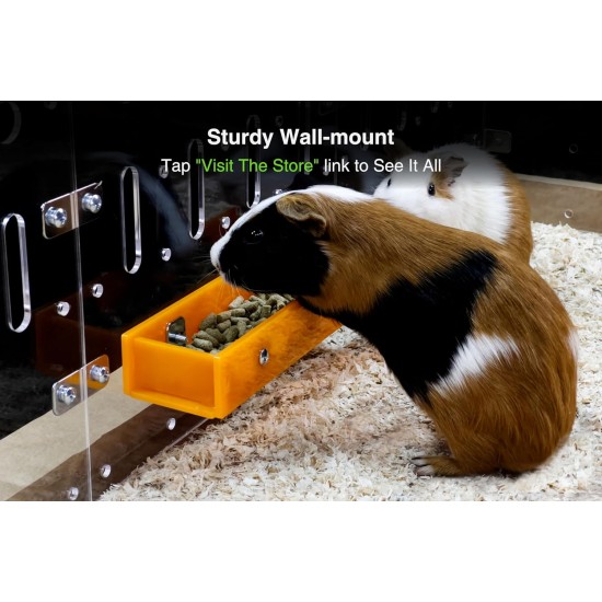 GuineaLoft™ Feeder Yellow - Farewell Traditional Bowls! Ultimate Feeder for Small Pets such as Guinea Pigs, Designed & Made by Experienced Owners GuineaLoft™ Feeder Yellow - Farewell Traditional Bowls! Ultimate Feeder for Small Pets such as Guinea Pigs, Designed & Made by Experienced Owners