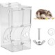 Hamster Feeder, Automatic Hamster Feeder, 300 ml Acrylic Hamster Feeder, Transparent Pet Feeder for Hamsters, Mini Hedgehog, Guinea Pigs, Chinchilla Birds Hamster Feeder, Automatic Hamster Feeder, 300 ml Acrylic Hamster Feeder, Transparent Pet Feeder for Hamsters, Mini Hedgehog, Guinea Pigs, Chinchilla Birds