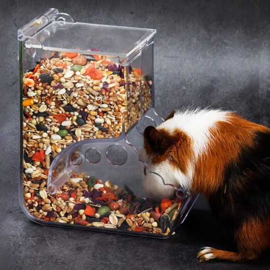 Hamster Feeder, Automatic Hamster Feeder, Large Capacity, Transparent, Gravity Feeding Station, Suitable for Hamsters, Guinea Pigs, Parrots, Mini Hedgehogs (400 ml) Hamster Feeder, Automatic Hamster Feeder, Large Capacity, Transparent, Gravity Feeding Station, Suitable for Hamsters, Guinea Pigs, Parrots, Mini Hedgehogs (400 ml)
