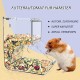 Hamster Feeder, Automatic Hamster Feeder, Large Capacity, Transparent, Gravity Feeding Station, Suitable for Hamsters, Guinea Pigs, Parrots, Mini Hedgehogs (400 ml) Hamster Feeder, Automatic Hamster Feeder, Large Capacity, Transparent, Gravity Feeding Station, Suitable for Hamsters, Guinea Pigs, Parrots, Mini Hedgehogs (400 ml)