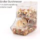 Hamster Feeder, Automatic Hamster Feeder, Large Capacity, Transparent, Gravity Feeding Station, Suitable for Hamsters, Guinea Pigs, Parrots, Mini Hedgehogs (400 ml) Hamster Feeder, Automatic Hamster Feeder, Large Capacity, Transparent, Gravity Feeding Station, Suitable for Hamsters, Guinea Pigs, Parrots, Mini Hedgehogs (400 ml)