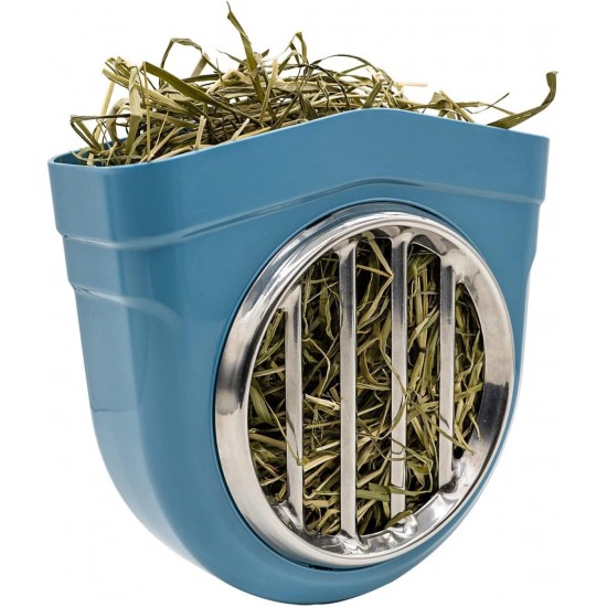 Hay Rack Rabbit, Hanging Feeder for Small Animals, Chinchilla, Guinea Pigs (Grey) Hay Rack Rabbit, Hanging Feeder for Small Animals, Chinchilla, Guinea Pigs (Grey)