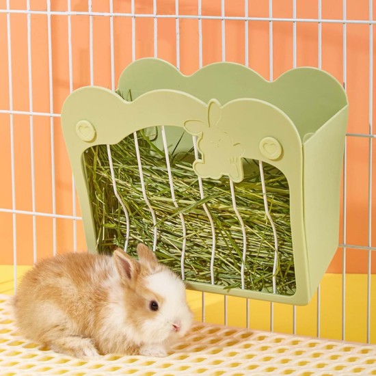 Hay Rack Rabbit, Hay Feeder for Cage, Feeding Station for Rabbits, Guinea Pigs, Chinchilla Hay Rack Rabbit, Hay Feeder for Cage, Feeding Station for Rabbits, Guinea Pigs, Chinchilla