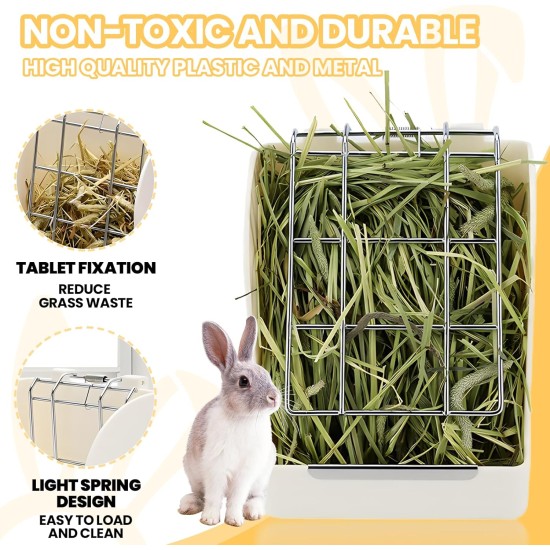 Hay Rack for Rabbits, Hay Rack, Guinea Pigs, Rabbit, Hay Feeder, Hay Rack, Rabbit Hamster Feeder, Portable Hay Rack, Feeder Crib Keeps Clean, for Rabbits, Guinea Pigs, Chinchilla Hamsters Hay Rack for Rabbits, Hay Rack, Guinea Pigs, Rabbit, Hay Feeder, Hay Rack, Rabbit Hamster Feeder, Portable Hay Rack, Feeder Crib Keeps Clean, for Rabbits, Guinea Pigs, Chinchilla Hamsters