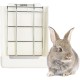 Kikuo Feeder for Hay (Metal Mesh & Plastic), Rabbit / Chinchilla Feeder / Large Guinea Pigs, Bowls for Pets & Small Animals - White Kikuo Feeder for Hay (Metal Mesh & Plastic), Rabbit / Chinchilla Feeder / Large Guinea Pigs, Bowls for Pets & Small Animals - White