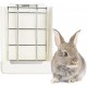 Kikuo Feeder for Hay (Metal Mesh & Plastic), Rabbit / Chinchilla Feeder / Large Guinea Pigs, Bowls for Pets & Small Animals - White Kikuo Feeder for Hay (Metal Mesh & Plastic), Rabbit / Chinchilla Feeder / Large Guinea Pigs, Bowls for Pets & Small Animals - White