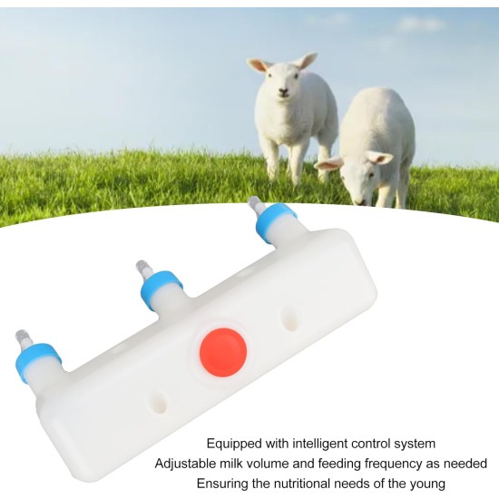 Lamb Feeder 3 Pacifiers Small Animal Milk Feeder Goat Milk Bottle Piglet Puppy Baby Lamp Kitten - Farm Drinking Equipment Multi Nipple Design Lamb Feeder 3 Pacifiers Small Animal Milk Feeder Goat Milk Bottle Piglet Puppy Baby Lamp Kitten - Farm Drinking Equipment Multi Nipple Design