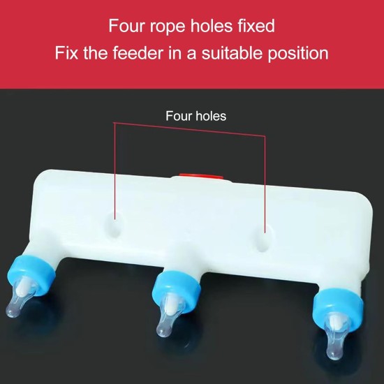Lamb Feeder 3 Pacifiers Small Animal Milk Feeder Goat Milk Bottle Piglet Puppy Baby Lamp Kitten - Farm Drinking Equipment Multi Nipple Design Lamb Feeder 3 Pacifiers Small Animal Milk Feeder Goat Milk Bottle Piglet Puppy Baby Lamp Kitten - Farm Drinking Equipment Multi Nipple Design