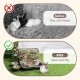 MOGOULUA 3 in 1 Kaninchen Heu Futterstation mit Edelstahl Katzentoilette und 2 Stucks Futternäpfe für Haustiere Heuraufe für Kleine Haustiere Kaninchen Hamster Meerschweinchen