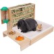 MOGOULUA 4 in 1 Hay Rack Rabbit Wooden Feeder Hay Rabbit with Cat Litter Tray Water Bottle Feeding Bowls for Hamsters Wooden Rabbit Feeder Hay Holder Rack for Small Pets MOGOULUA 4 in 1 Hay Rack Rabbit Wooden Feeder Hay Rabbit with Cat Litter Tray Water Bottle Feeding Bowls for Hamsters Wooden Rabbit Feeder Hay Holder Rack for Small Pets
