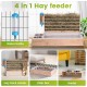 MOGOULUA 4 in 1 Large Hay Rack Rabbit Wooden Feeder Hay Rabbit with Cat Litter Tray Water Bottle Feeding Bowls for Hamsters Wooden Rabbit Feeder Hay Holder Rack for Small Pets MOGOULUA 4 in 1 Large Hay Rack Rabbit Wooden Feeder Hay Rabbit with Cat Litter Tray Water Bottle Feeding Bowls for Hamsters Wooden Rabbit Feeder Hay Holder Rack for Small Pets