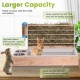 MOGOULUA 4 in 1 Large Hay Rack Rabbit Wooden Feeder Hay Rabbit with Cat Litter Tray Water Bottle Feeding Bowls for Hamsters Wooden Rabbit Feeder Hay Holder Rack for Small Pets MOGOULUA 4 in 1 Large Hay Rack Rabbit Wooden Feeder Hay Rabbit with Cat Litter Tray Water Bottle Feeding Bowls for Hamsters Wooden Rabbit Feeder Hay Holder Rack for Small Pets