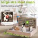 MOGOULUA 4 in 1 Large Hay Rack Rabbit Wooden Feeder Hay Rabbit with Cat Litter Tray Water Bottle Feeding Bowls for Hamsters Wooden Rabbit Feeder Hay Holder Rack for Small Pets MOGOULUA 4 in 1 Large Hay Rack Rabbit Wooden Feeder Hay Rabbit with Cat Litter Tray Water Bottle Feeding Bowls for Hamsters Wooden Rabbit Feeder Hay Holder Rack for Small Pets