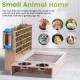 MOGOULUA 4 in 1 Large Hay Rack Rabbit Wooden Feeder Hay Rabbit with Cat Litter Tray Water Bottle Feeding Bowls for Hamsters Wooden Rabbit Feeder Hay Holder Rack for Small Pets MOGOULUA 4 in 1 Large Hay Rack Rabbit Wooden Feeder Hay Rabbit with Cat Litter Tray Water Bottle Feeding Bowls for Hamsters Wooden Rabbit Feeder Hay Holder Rack for Small Pets