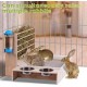 MOGOULUA 4 in 1 Large Hay Rack Rabbit Wooden Feeder Hay Rabbit with Cat Litter Tray Water Bottle Feeding Bowls for Hamsters Wooden Rabbit Feeder Hay Holder Rack for Small Pets MOGOULUA 4 in 1 Large Hay Rack Rabbit Wooden Feeder Hay Rabbit with Cat Litter Tray Water Bottle Feeding Bowls for Hamsters Wooden Rabbit Feeder Hay Holder Rack for Small Pets