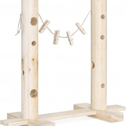 Navaris Rabbit Feeding Station - Feeder for Rabbits Hamsters Guinea Pigs - Automatic Feeder - Wooden Feeder - Feeder for Rodents Navaris Rabbit Feeding Station - Feeder for Rabbits Hamsters Guinea Pigs - Automatic Feeder - Wooden Feeder - Feeder for Rodents