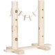 Navaris Rabbit Feeding Station - Feeder for Rabbits Hamsters Guinea Pigs - Automatic Feeder - Wooden Feeder - Feeder for Rodents Navaris Rabbit Feeding Station - Feeder for Rabbits Hamsters Guinea Pigs - Automatic Feeder - Wooden Feeder - Feeder for Rodents