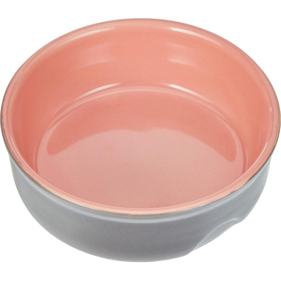 Nobby 73764 Feed, Grey/Salmon Ceramic Dog Bowl Nobby 73764 Feed, Grey/Salmon Ceramic Dog Bowl