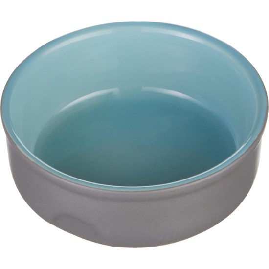 Nobby 73764 Feed, Grey/Salmon Ceramic Dog Bowl Nobby 73764 Feed, Grey/Salmon Ceramic Dog Bowl