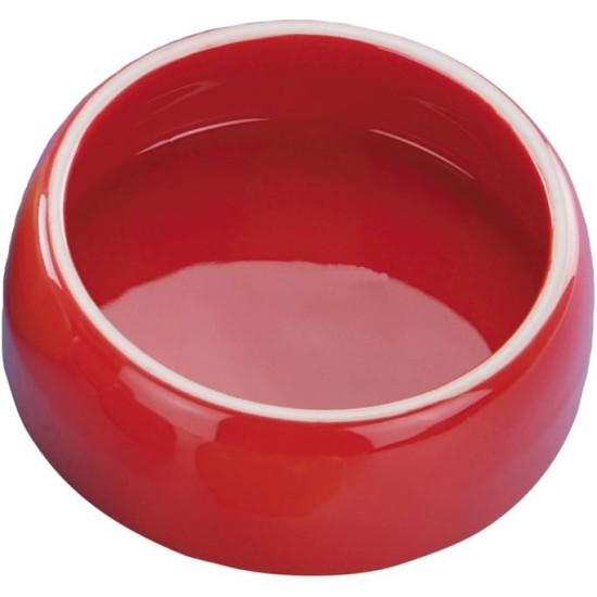 Nobby Carrot Ceramic Feeding Trough, Beige/Orange, 500 ml, Pack of 1 Nobby Carrot Ceramic Feeding Trough, Beige/Orange, 500 ml, Pack of 1